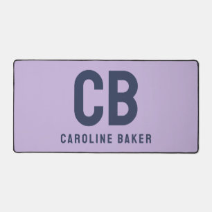Trend Color Soft Violet Name Desk Mat