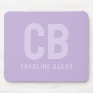 Trend Color Soft Violet Name Mousepad