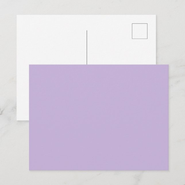 Trend Color - Soft Violet Solid Postcard (Front/Back)