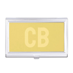 Trend Color Soft Yellow Business Card Holder