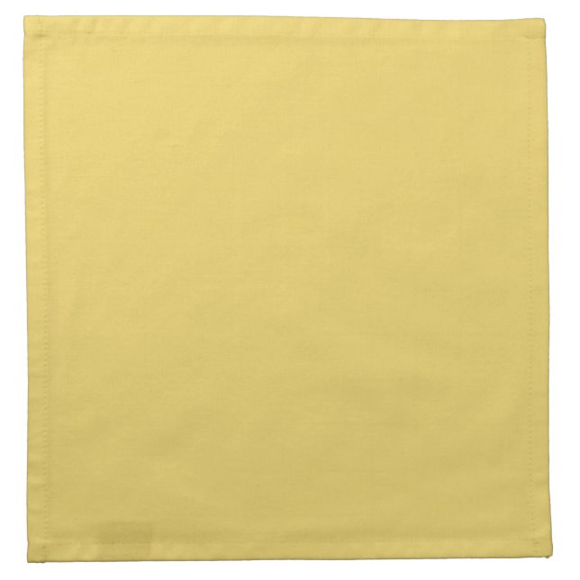 Trend Color Soft Yellow Cloth Napkin (Front)