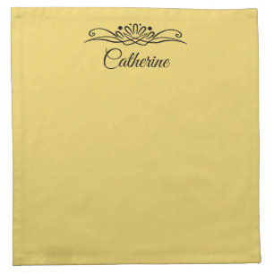 Trend Color Soft Yellow Cloth Napkin