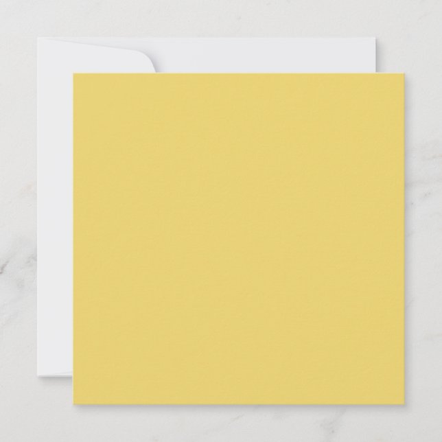 Trend Color - Soft Yellow Flat Holiday Card (Front)