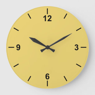 Trend Color Soft Yellow Large Wall Clock