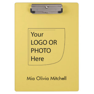 Trend Color - Soft Yellow Logo Clipboard