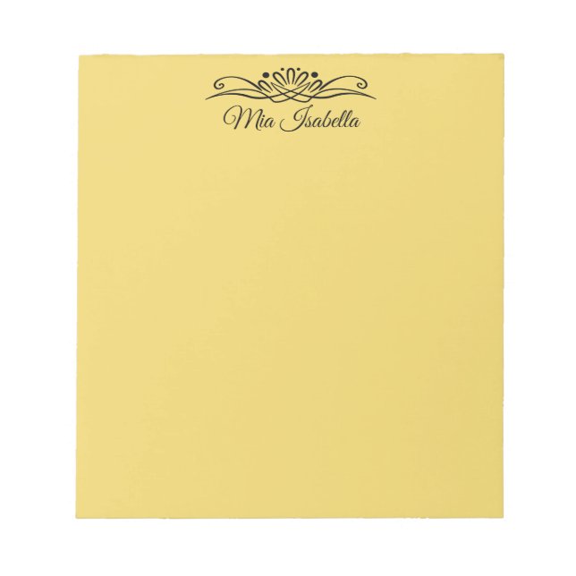 Trend Color - Soft Yellow Notepad (Front)