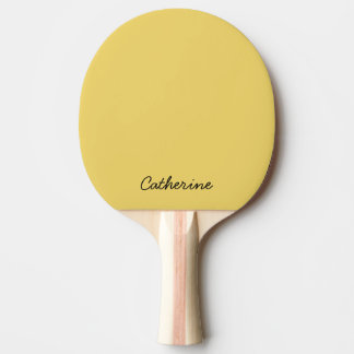 Trend Color Soft Yellow Ping Pong Paddle