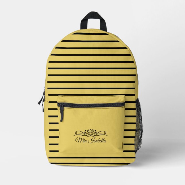Trend Color Soft Yellow  Print Cut Sew Bag (Front)