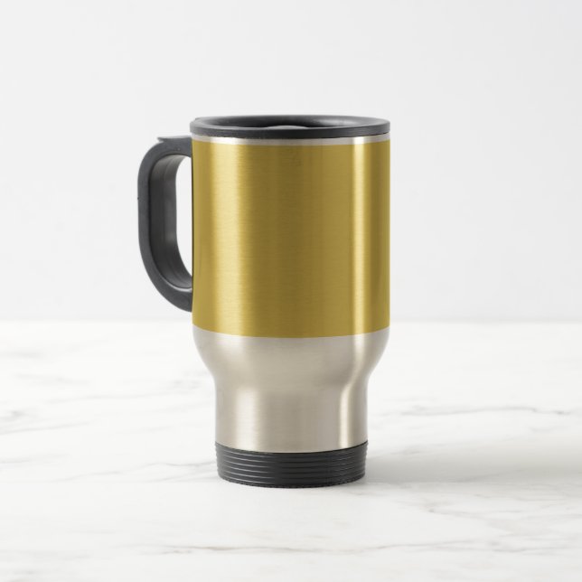 Trend Color - Soft Yellow Travel Mug (Front Left)