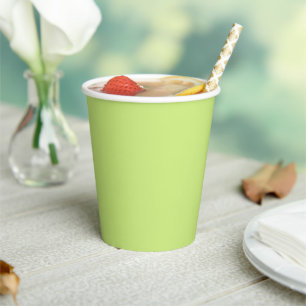 Trend Color - Spring Green Paper Cups