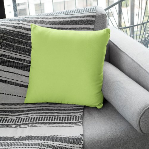 Trend Color _ Spring Green Throw Pillow