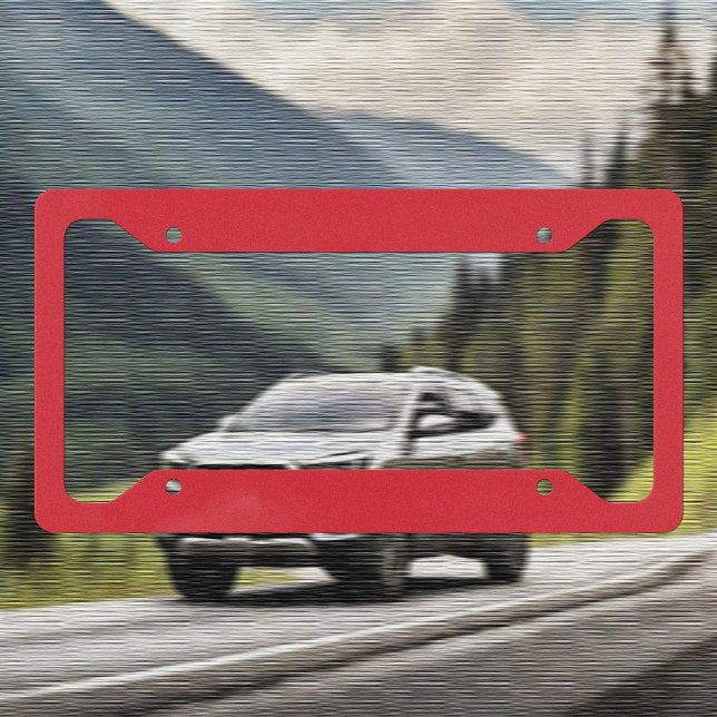 Trend Color - Vibrant Red License Plate Frame (Creator Uploaded)