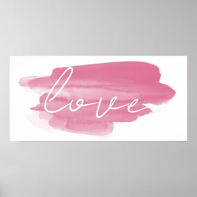 Trend Color Viva Magenta Love Poster (Front)