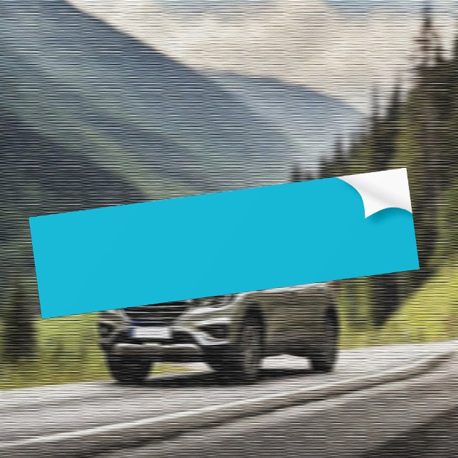 Trend Color - Vivid Cyan Bumper Sticker (Creator Uploaded)