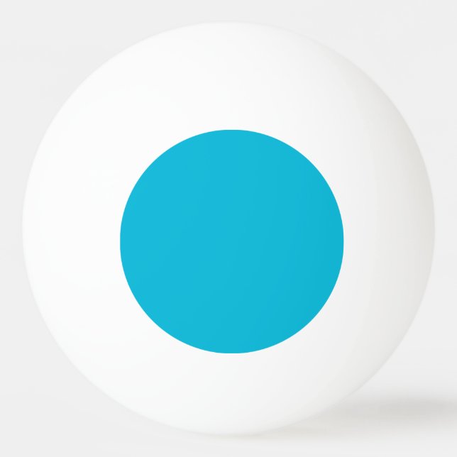 Trend Color - Vivid Cyan Ping Pong Ball (Front)