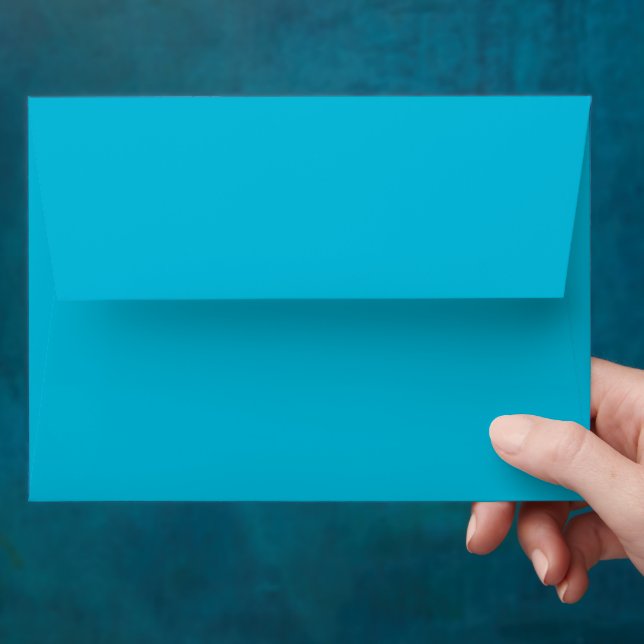 Trend Color - Vivid Cyan - Solid Envelope (Hand)