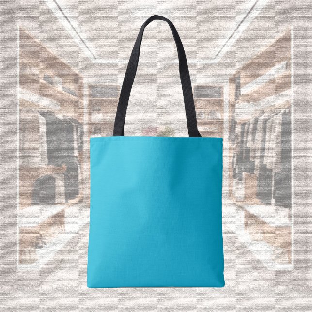 Trend Color - Vivid Cyan Tote Bag (Creator Uploaded)