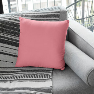Trend Color - Watermelon Pink Throw Pillow