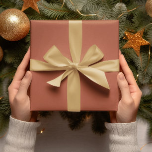 Trend Colors - Burnt Copper Color - Solid Roll Wrapping Paper