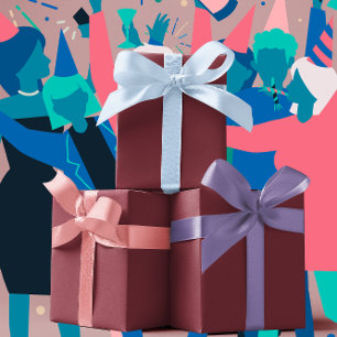 Trend Colors - Crimson Red Color - Solid Wrapping Paper Sheets