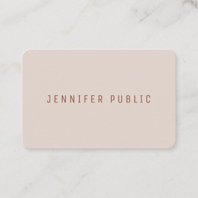 Trend Colors Elegant Luxurious Modern Template Business Card (Front)