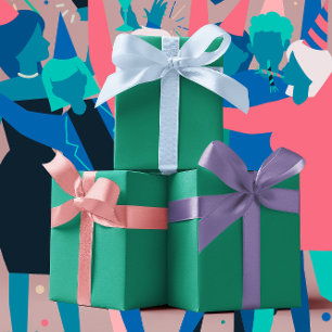 Trend Colors - Jade Green Color - Solid Wrapping Paper Sheets