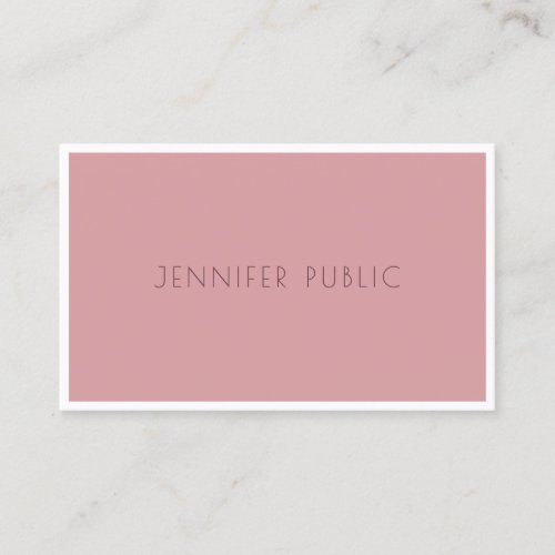Trend Colors Modern Simple Template Professional Business Card