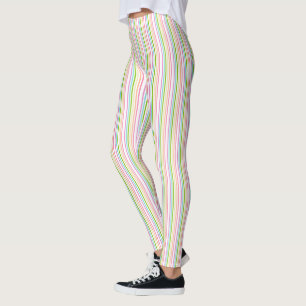 Trend Colors Pink Blue Yellow Green Template Leggings