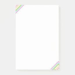 Trend Colors Stripe Template Blue Pink Yellow Post-it Notes