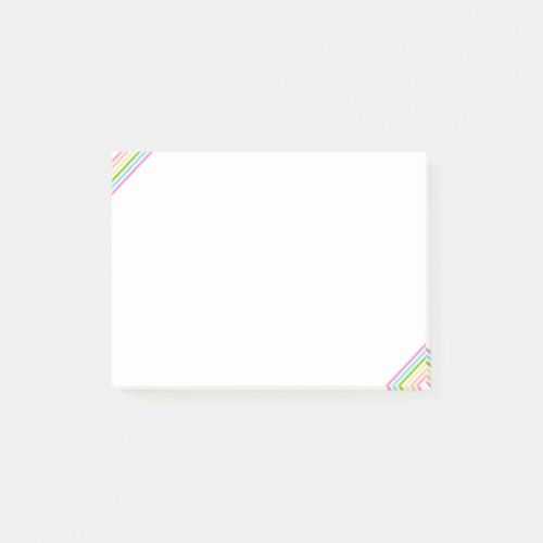 Trend Colors Striped Template Pink Yellow Blue Post_it Notes