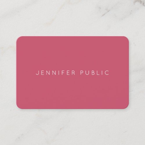 Trend Colors Template Professional Minimalist Chic Business Card