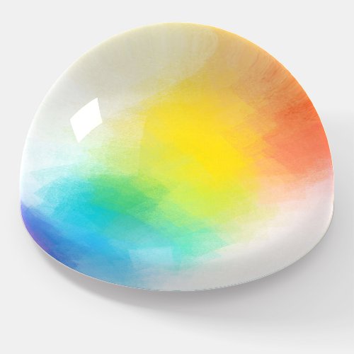 Trend Colors Template Yellow Pink Red Blue Green Paperweight