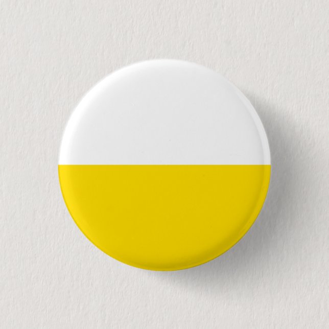 Trend Colors Template Yellow White Striped Button (Front)