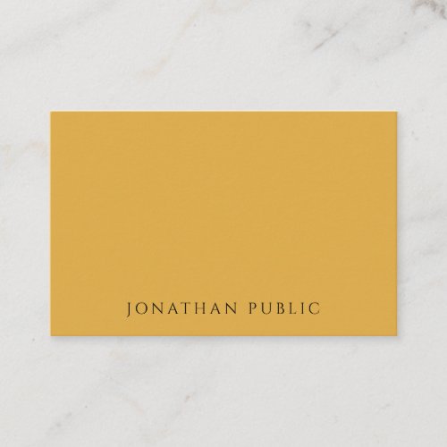 Trend Colors Yellow Brown Red Minimalist Modern Business Card