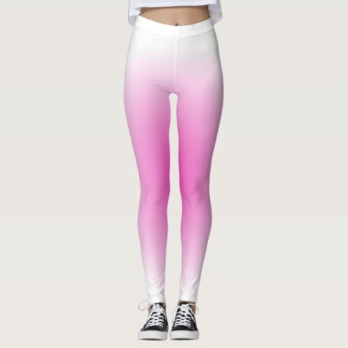 Trend Elegant Modern Template Pink Gradient Womens Leggings