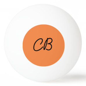 Trend  Fresh Tangerine Monogram Ping Pong Ball