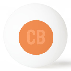 Trend Fresh Tangerine Monogram Ping Pong Ball