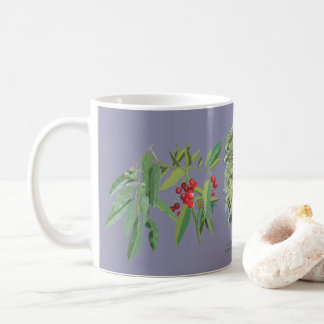 Trend in botanical illustration Claraíba lilás Coffee Mug