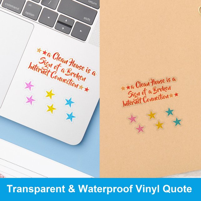 Trend Joke Saying (Internet Quote) Funny Meme Girl Sticker (waterproof transparent funny meme stickers for home mom girls)