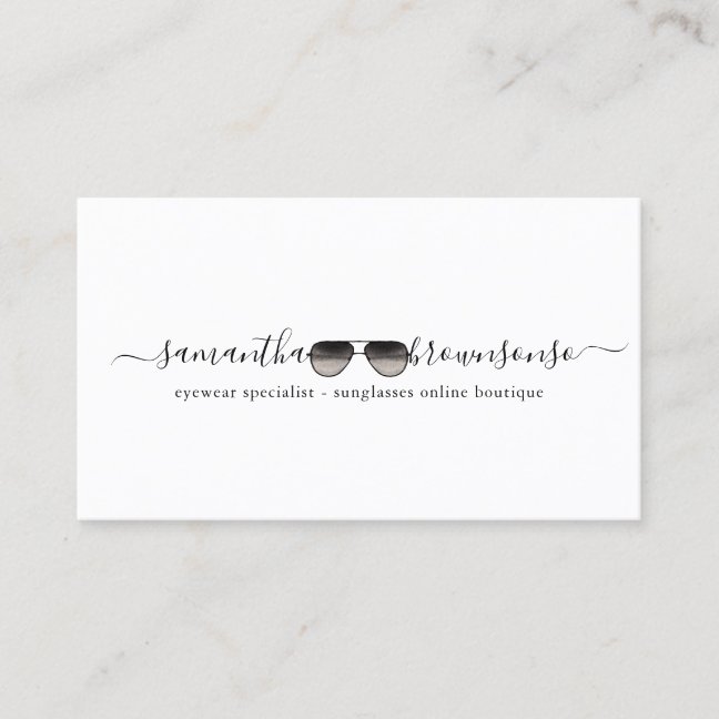 Trend Online boutique Eyewear sun Glasses Business Card