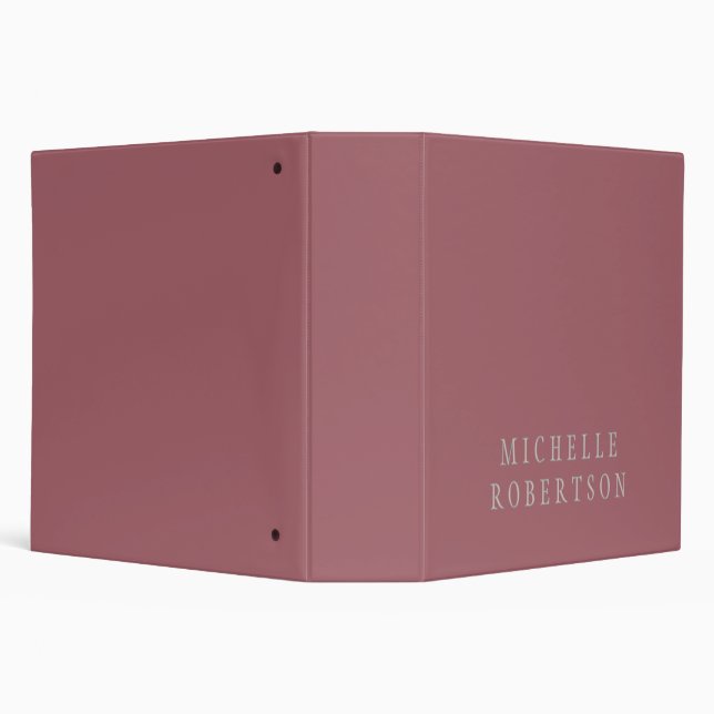 Trend Rose Dust Gold Creative Unique Classical 3 Ring Binder (Background)