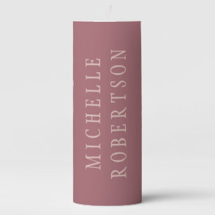 Trend Rose Dust Gold Creative Unique Classical Pillar Candle
