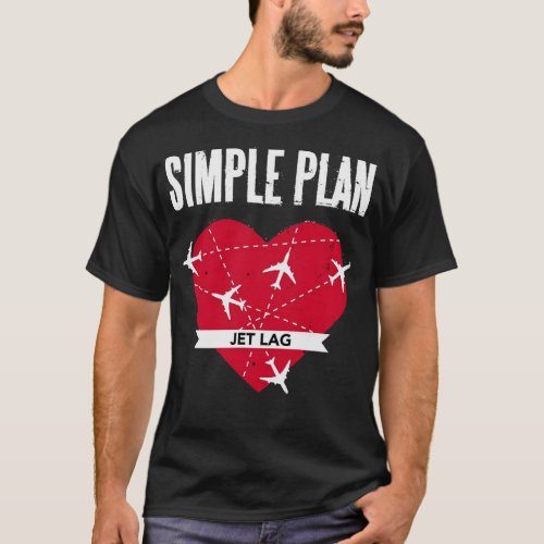 Trend Simple Plan Jet Lag Gifts For Music Fan Clas T_Shirt