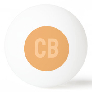 Trend Soft Orange Monogram Ping Pong Ball