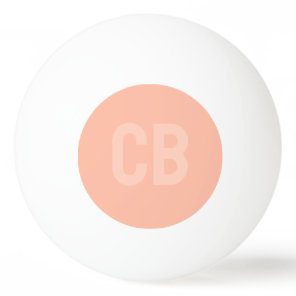 Trend Soft Peach Monogram Ping Pong Ball