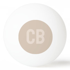 Trend Soft Taupe Monogram Ping Pong Ball