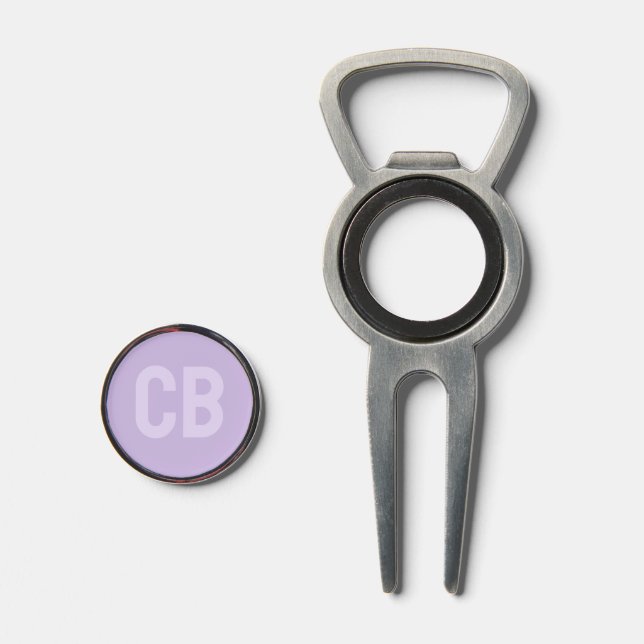 Trend Soft Violet Divot Tool Bottle Opener  (Front (Open))