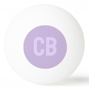 Trend Soft Violet Monogram Ping Pong Ball