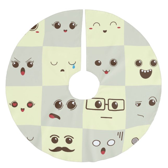 trend trendy fall fashion women trendy queen hoodi brushed polyester tree skirt (Front)