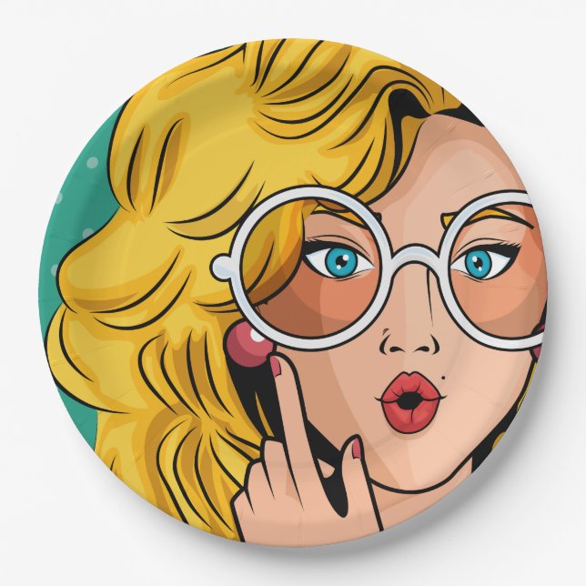 trend trendy fall fashion women trendy queen hoodi paper plates (Front)